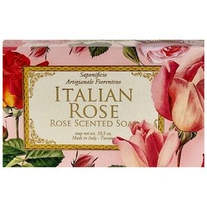 Bar Soap by Saponificio Tuscan Roseto Italian Rosa Rose Scented Soap All Natural